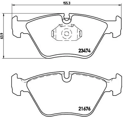BREMBO P06042 Комплект тормозных колодок