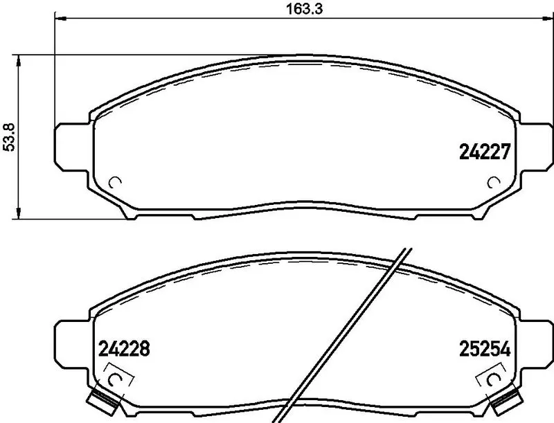 BREMBO P56096E Комплект тормозных колодок,