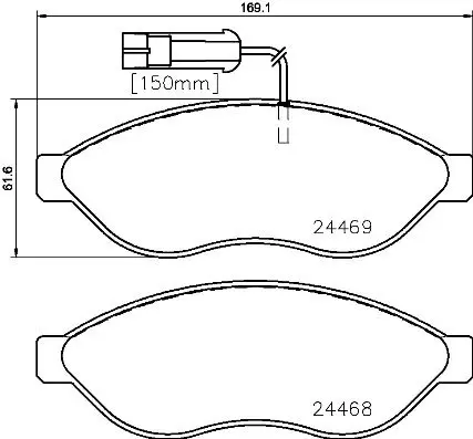 Brembo P23143 P23143 колодки дисковые