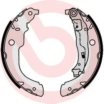 Brembo S61528 К-т бараб. тормоз. колодок