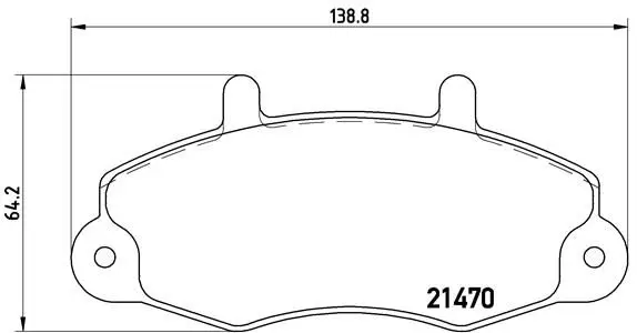 BREMBO P24049 Комплект тормозных колодок