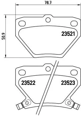 Brembo P83052 Колодки торм зад Toyota