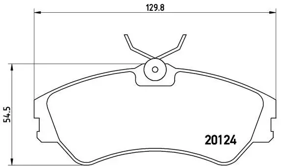 BREMBO P85028 Колодки тормозные дисковые