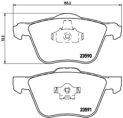 Brembo P86022 Колодки тормозные дисковые