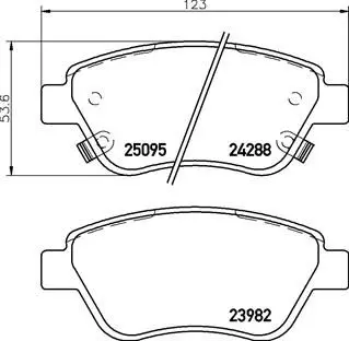 Brembo P59081 КОЛОДКИ ТОРМОЗНЫЕ ДИСКОВЫЕ