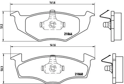 Brembo P85025 Колодки тормозные, передние