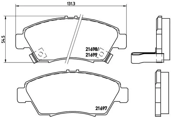 Brembo P28024 Колодки тормозные