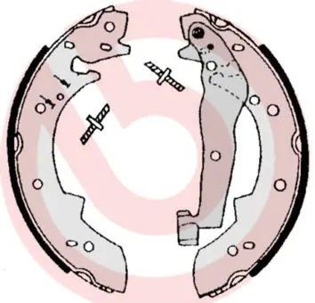 BREMBO S06504 Комлект тормозных накладок
