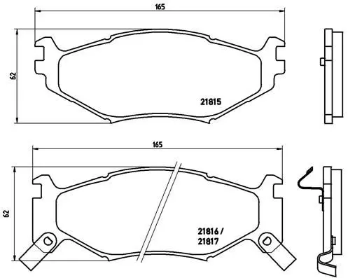 BREMBO P11007 Комплект тормозных колодок