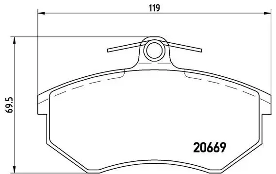 Brembo P85092 Комплект тормозных колодок
