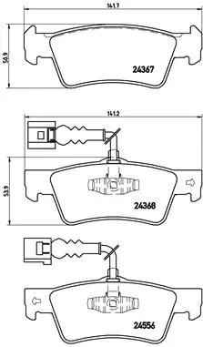 Brembo P85068 Колодки тормозные дисковые