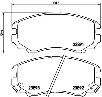 Brembo P30018 Колодки тормозные P30018