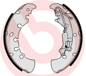 BREMBO S23555 КОЛОДКИ ТОРМОЗНЫЕ БАРАБАННЫЕ