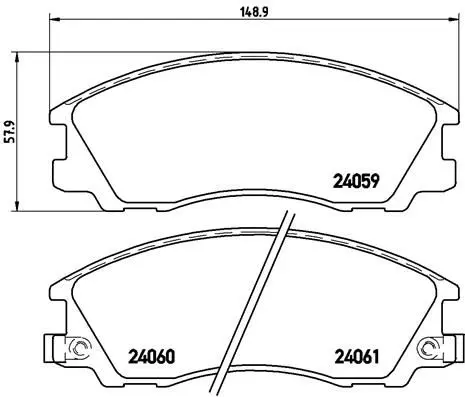 Brembo P30017 Колодки тормозные дисковые |
