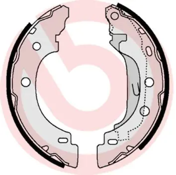 Brembo S68523 Колодки тормозные барабанные
