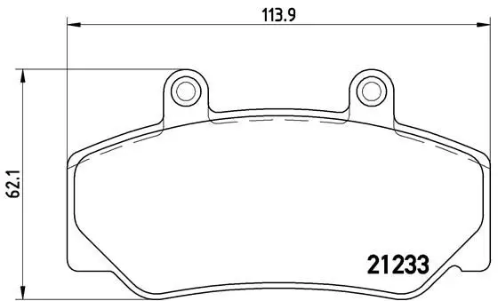 BREMBO P86006 Комплект тормозных колодок