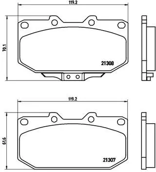 Brembo P56025 Колодки тормозные дисковые