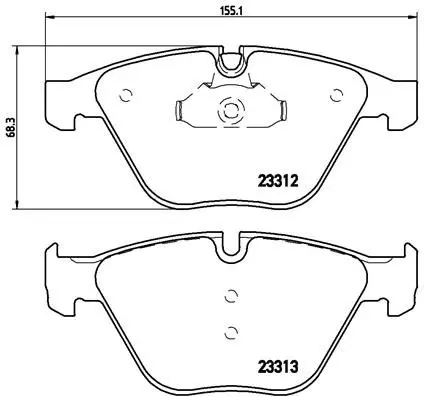BREMBO P06054X Колодки тормозные дисковые