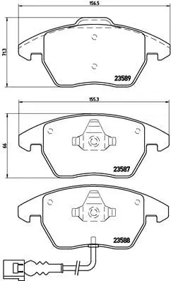 Brembo P85075X Колодки тормозные дисковые