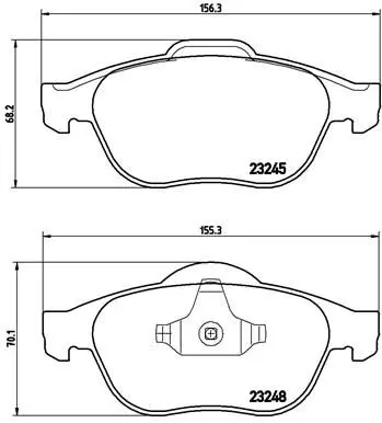 Brembo P68032 Тормозные колодки