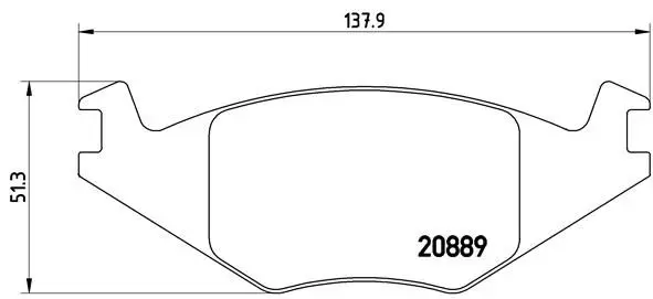 BREMBO P85019 Комплект тормозных колодок