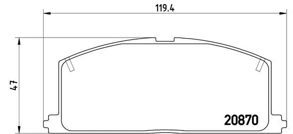 Brembo P83011 Колодки тормозные, комплект