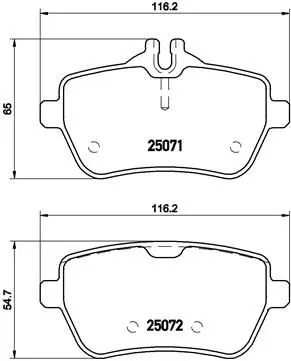 Brembo P50103 P50103 колодки дисковые