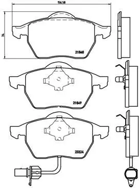 Brembo P85060 Колодки тормозные передние со