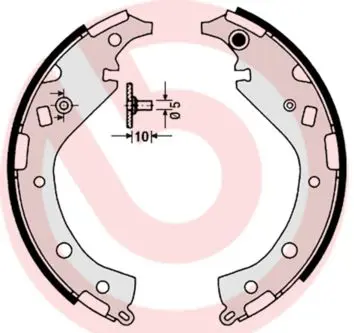 BREMBO S83549 Комлект тормозных накладок