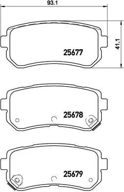 Brembo P30068 Колодки тормозные дисковые зад