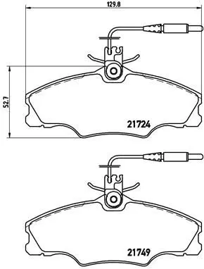 Brembo P61056 Колодки торм.пер.