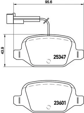 BREMBO P23146 Комплект тормозных колодок