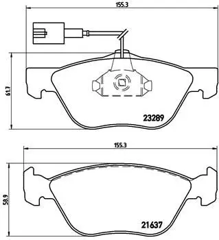 Brembo P23077 Комплект тормозных колодок