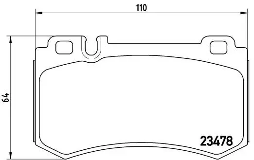 Brembo P50061 Колодки тормозные, комплект
