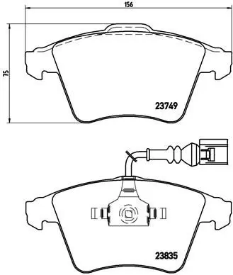 Brembo P85090 Колодки тормозные дисковые