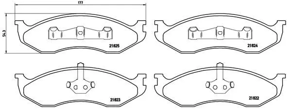 Brembo P37004 Колодки тормозные дисковые