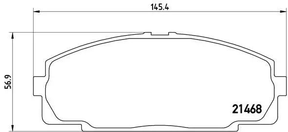 BREMBO P83092 Комплект тормозных колодок
