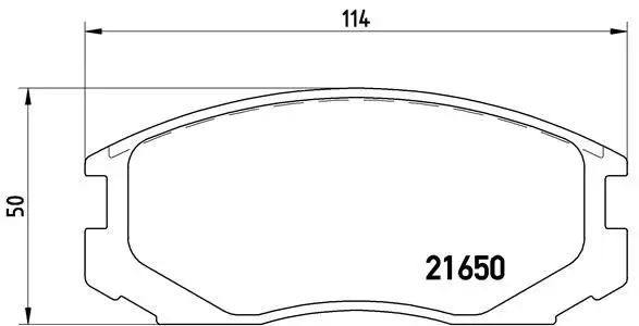 Brembo P54015 Колодки тормозные MITSUBISHI