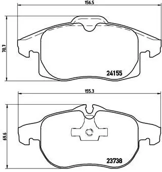 Brembo P10011 Колодки тормозные передние