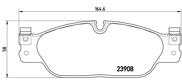 BREMBO P36021 Комплект тормозных колодок