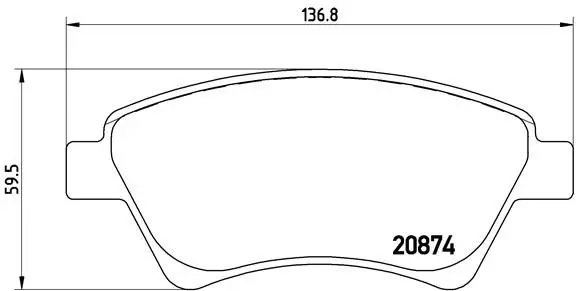 Brembo P68034 Колодки тормозные передние