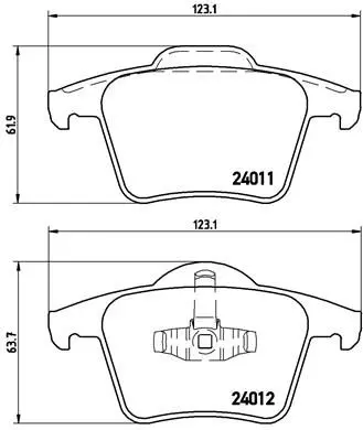 Brembo P86019 Колодки тормозные P86019