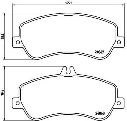 Brembo P50086 Колодки тормозные дисковые