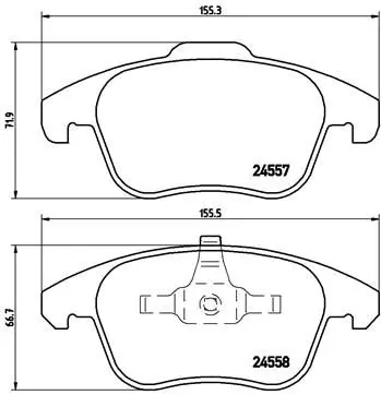 Brembo P61086 Колодки тормозные передние