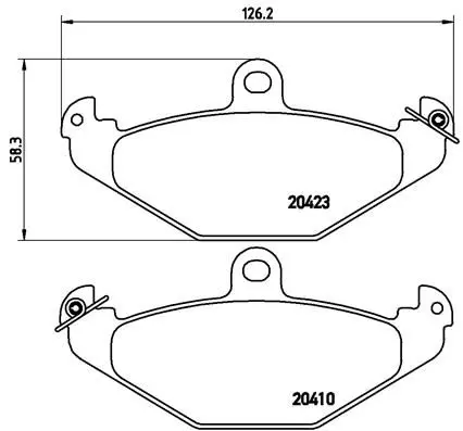 BREMBO P68017 Комплект тормозных колодок