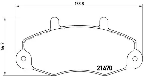BREMBO P24032 Комплект тормозных колодок