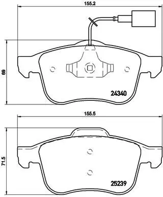 Brembo P23132 P23132 колодки дисковые