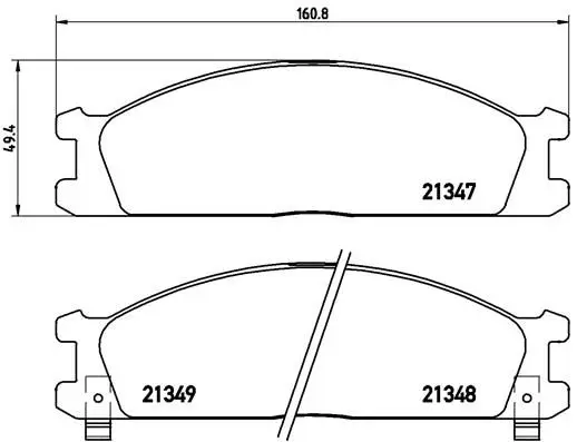 BREMBO P24026 Автозапчасть/Колодки тормозные