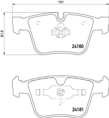 Brembo P50116 P50116 колодки дисковые