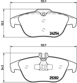 Brembo P50104 Колодки тормозные P50104